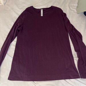 Athleta Deep Purple Crew Neck Top